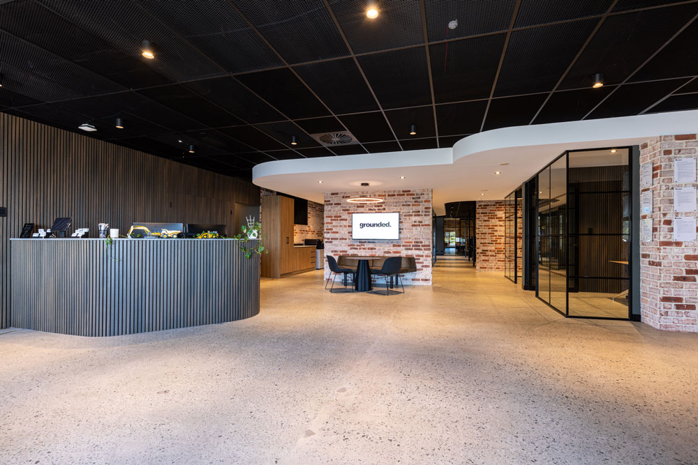 Phlow - Grounded Construction Group Project bespoke remodel of grounded construction group's office